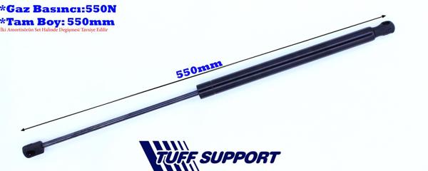 TUFFSUPPORT 611804 | Bagaj Amortisörü Ford Bmax 12 > Uzunluk: 554mm