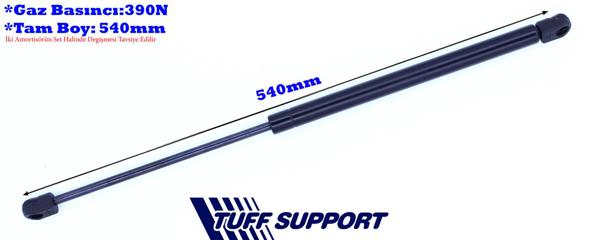TUFFSUPPORT 612018 | Bagaj Amortisörü Gazlı Mazda 3 1.6L Y6 Z6 Bk Kasa Hatcback 03-09