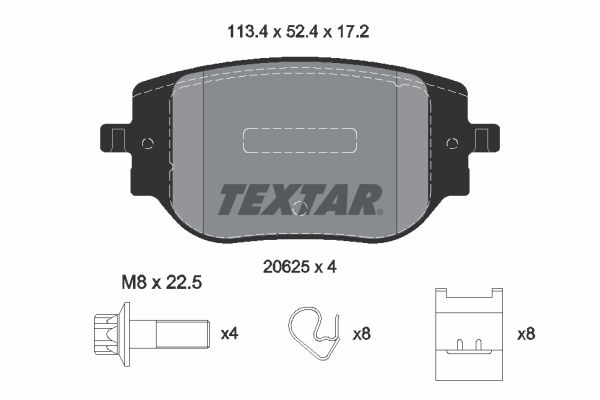 TEXTAR 2062501 | Fren Balatası