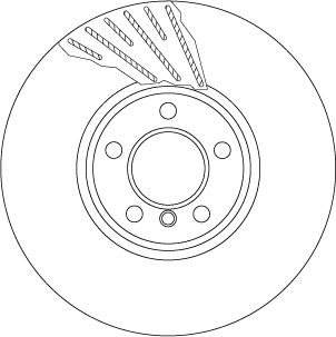 TRW DF6612S | Disk Ön Sağ (Ad) 10-5-Seri (F07-F10-F11) 7-Seri (F01-F02-F03-F04) Kaplamalı | 1 Adet