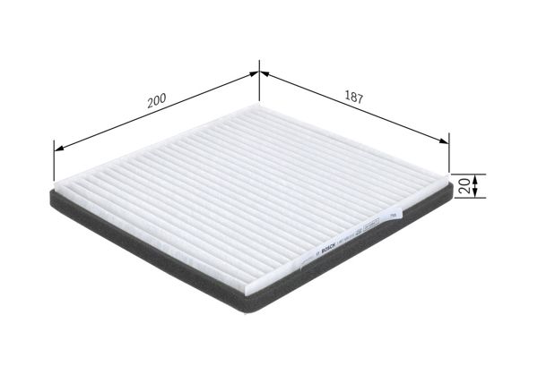BOSCH 1987435013 | Polen Filtresi Chevrolet Spark M300 10 >