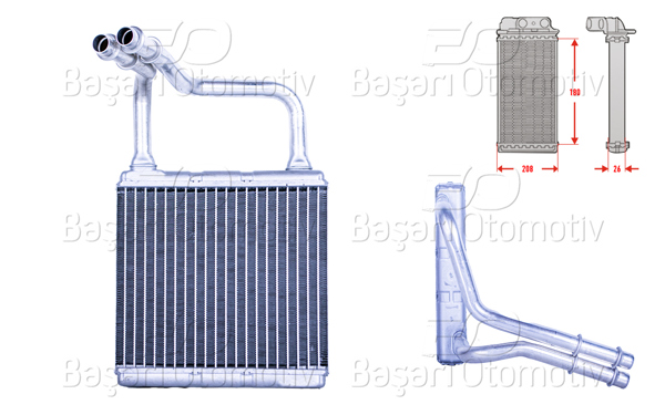 WISCO 3143238-00 | Kalorifer Radyatörü Brazing 180X214 mm Mercedes-Benz CLS 350 CLS 63 CLS 320 350 Benz E Class T E220 E240 E270 E280 E500 E63 2002 >