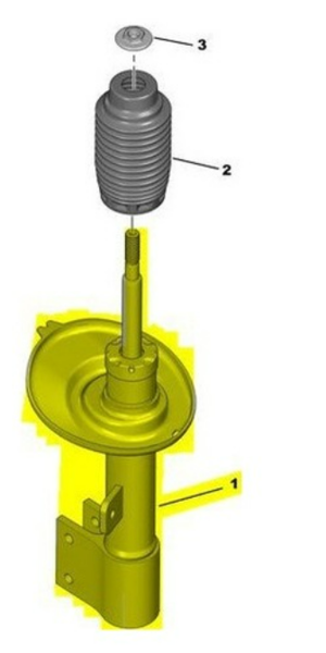 MOPAR (PSA) 9807632080 | Peugeot 3008 Ön Amortisör Sağ 2009-2020 9807632080