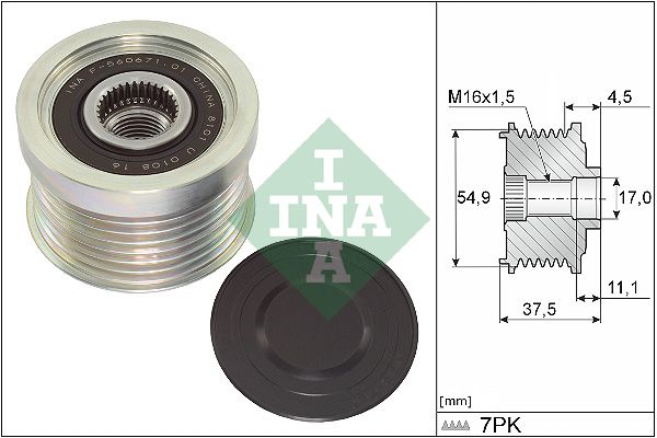 INA 535034910 | Alternatör Kasnağı 13 > Fuso Canter