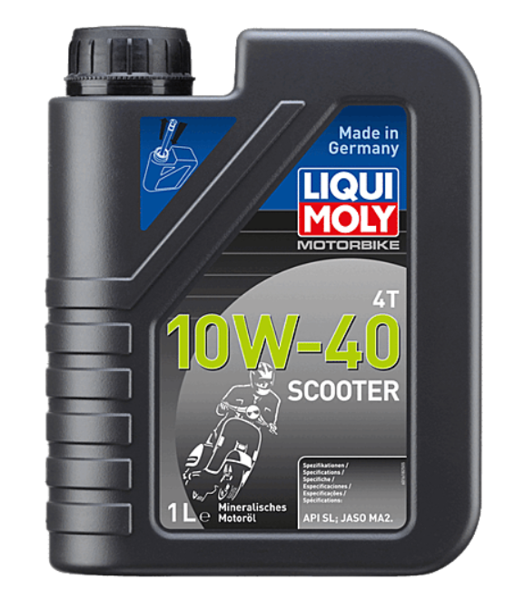 LIQUI MOLY 10W40 4T Basic Scooter Motosiklet Motor Yağı 1 Litre (1618)