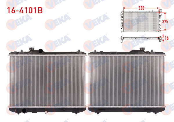 VEKA 16-4101B | Su Radyatörü Brazing Suzuki Swift III (Mz,Ez) 1.3 Ddıs M-T 2005-2010