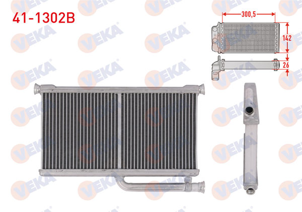 VEKA 41-1302B | Kalorifer Radyatörü Brazing Audi A6 C6 (4F2) 2004-2011