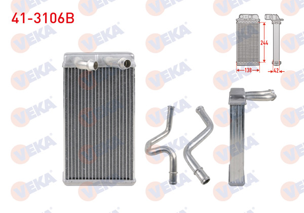 VEKA 41-3106B | Kalorifer Radyatörü Brazing Nissan Navara 2.5 DCI 4X4 2005-2015 / Pathfinder 2.5 DCI 4X4 2005-/ Murano 3.5 4X4 2003-2007
