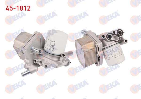 VEKA 45-1812 | Yağ Soğutucusu Komple Atom Fıltrelı Peugeot Boxer 2.0 HDI 2014-/ Citroen Jumper 2.2 HDI 2014-/ Ford Transit (V347, V348) 2.2 TDCI Onden Cekıs 2009-2014 / Transit (V362, V363) 2.2 TDCI Onden Cekıs 12 -