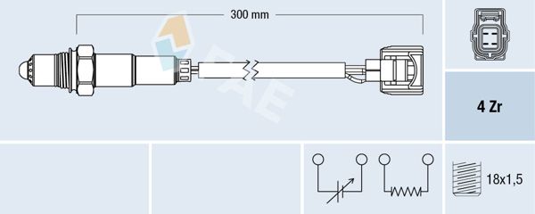FAE 77585 | Lambda Sensörü Smart Fortwo 07 -