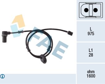 FAE 78053 | ABS Sensörü Arka Sol M.Benz 210 96 -