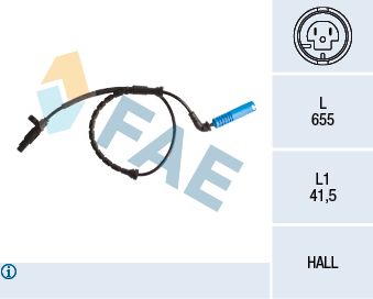 FAE 78261 | ABS Sensörü Arka BMW M54 E53 00-06