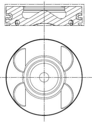 MAHLE 001PI00183000 | Piston 88,00mm M.Benz 204 211 03-10