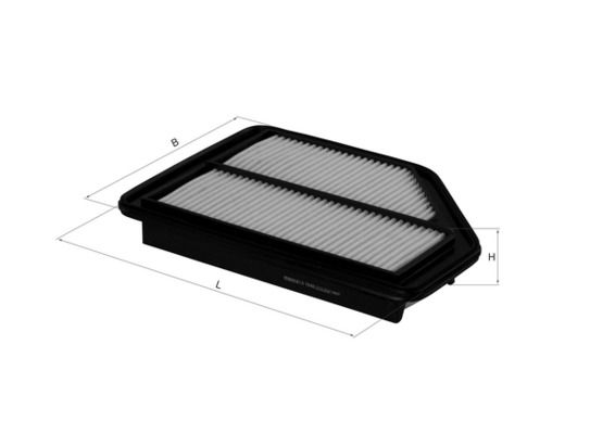 MAHLE LX1948 | Hava Filtresi (294,5*199*46) Honda Cr-V II Cr-V III Fr-V 2.2Ctdı (N22a1)