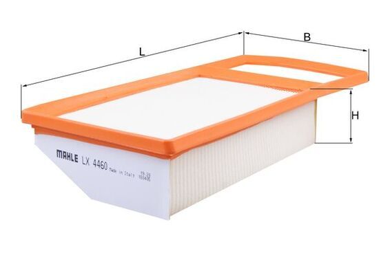 MAHLE LX4460 | Hava Filtresi Fiat Doblo 16-500×14-500L 14-Fiorino 16-Citroën Nemo 16-Peug