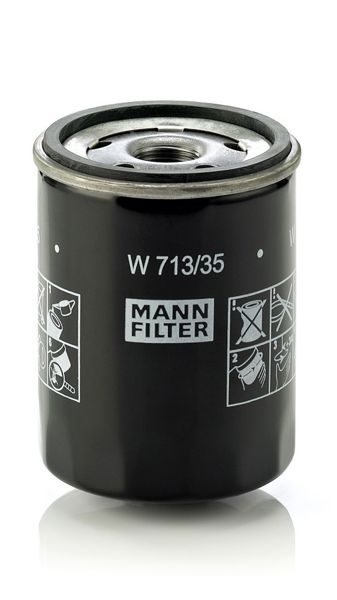 MANN W713/35 | Yağ Filtresi Mitsubishi Colt6 Smart Forfour 04 -
