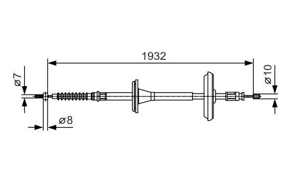 BOSCH 1987482021 | El Fren Teli Arka Saab 9-3