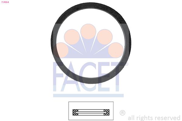 FACET 79554 | Termostat Contası Citroen Berlingo Peugeot Partner 96 15