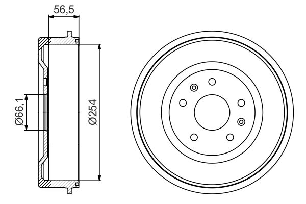 BOSCH 0986477227 | Fren Kampanası Landrover Freelander I 96-06 Arka