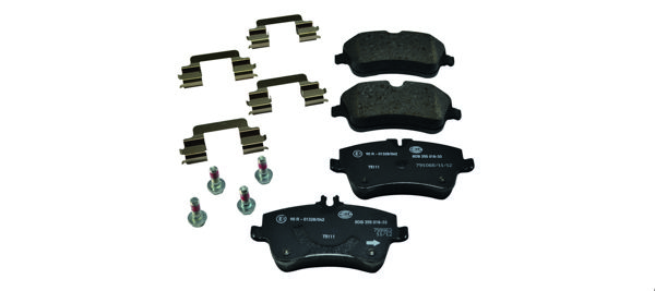 HELLA 8DB355018-331 | Fren Balatası Ön W202 93 > 00 W203 00 > 07 Cl203 02 > 08 C209 02 > 09 R171 04 > 11