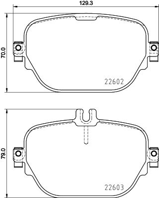 HELLA 8DB355031-711 | Fren Balatası Arka Amg Gt X290 18 > C257 18 > W213 18 > C238 18 > Eqc N293 19 >