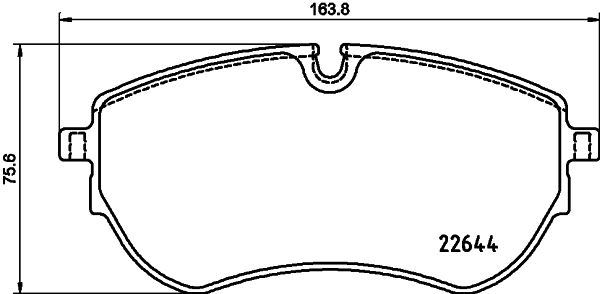 HELLA 8DB355037-731 | Ön Fren Balatası Amarok 17 >