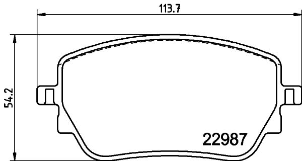 HELLA 8DB355039-231 | Fren Balatası Arka W177 18 > W247 18 > C118 19 >