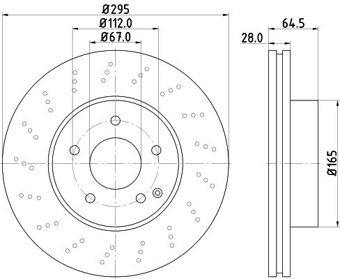HELLA 8DD355114-391 *2 | Fren Diski Ön W204 07 > 14 S204 07 > 14 C204 11 > R197 11 > C197 10 > | 2 Adet