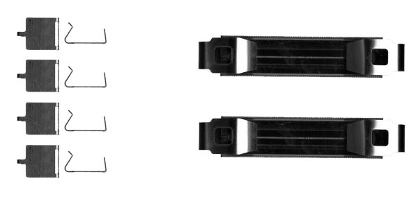 HELLA 8DZ355205-681 | Fren Kaliper Yayı Ve Sacı Kit A4 A5 A6 A7 Q5 16 >