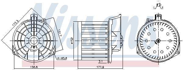 NISSENS 87549 | Kalorifer Motoru Honda Civic 1.4 09 > 11 L13z1