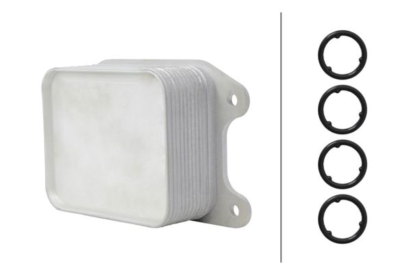 HELLA 8MO366360341 | Yağ Soğutucusu VW 1.2-1.4 TSI 2013-> Cjza Cxsa
