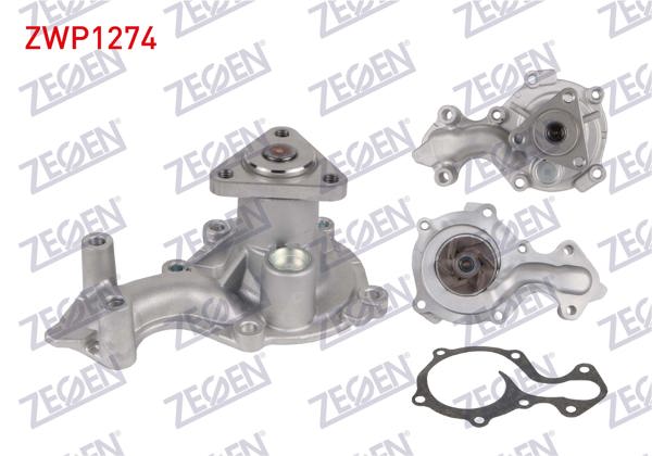ZEGEN ZWP1274 | Devirdaim Ford Focus III 1.0 Ecoboost 2011-2015 / Fiesta VI-VII 1.0 Ecoboost-1.0 2012-/ Ecosport 1.0 Ecoboost 2018 -