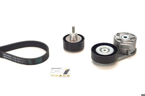 CONTINENTAL CTAM 6PK1413K1 | (V Kayış-Gergi Rulmanı -Kütüklü Gergi Rulmanı) Set Custom 19 -
