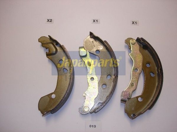 JAPAN PARTS GF-013AF | Nissan Micra-K12 03-09 / Note 06-12 Clio 05-Arka Fren Balata (Pabuç)