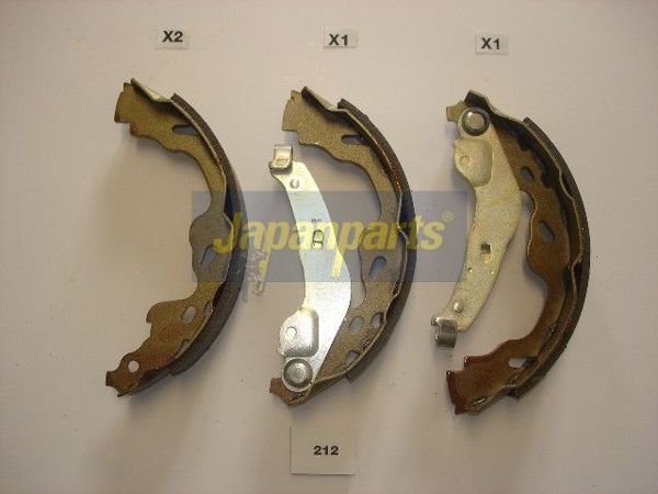 JAPAN PARTS GF-212AF | Toyota Yaris 1.0 99-05 Yaris 1.4 D4d 01-05 Suzuki Swift 05-10 / Splash 08-Arka Fren Balata (Pabuç)