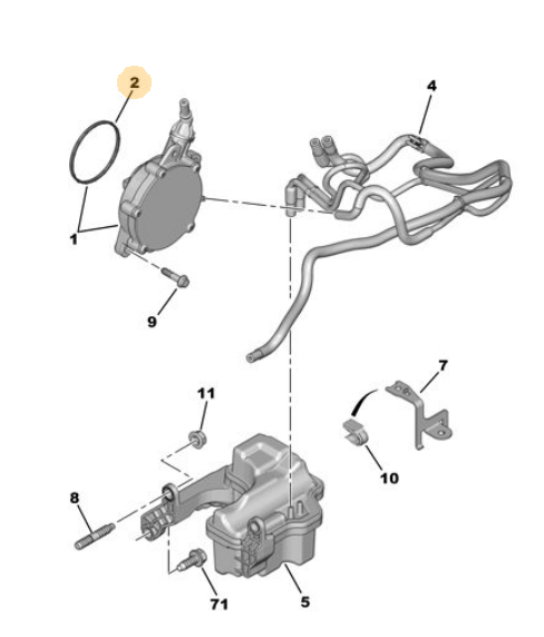 MOPAR (PSA) 4556.23 | Vakum Pompa Contası