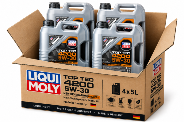 LIQUI MOLY 8973 | Top Tec 4200 Motor Yağı 5Lt Vw504 / 507 | 4 Adet
