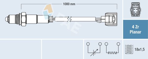 FAE 77620 | Lambda Sensörü M.Benz 204 207 212 463 08 -