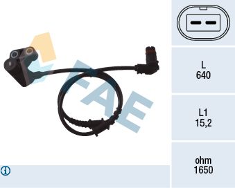 FAE 78051 | ABS Sensörü Ön Sol M.Benz 168 414 97 -