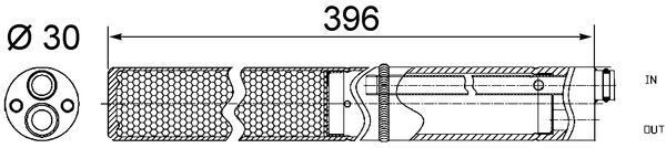 MAHLE AD244001S | Klima Tüpü Vag Cad3 Touran 04-11