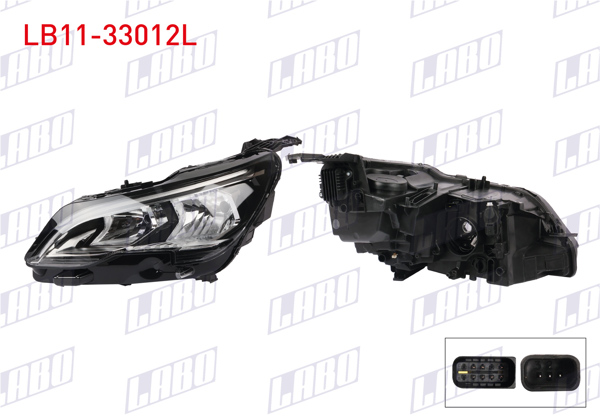 LABO LB11-33012L | Far Sol Gunduz Ledlı Halojen Peugeot 3008 2017-2019