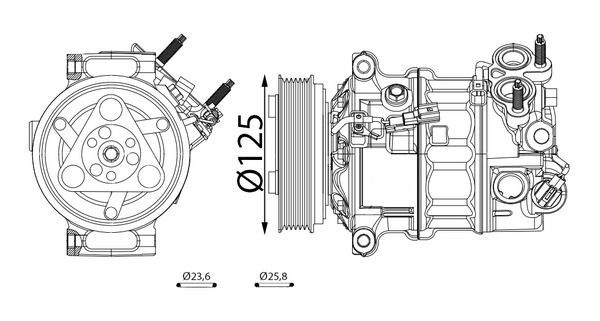 MAHLE ACP511000S | Klima Kompresö Volvo S60 / S90 / V40 / V60 / V90xc60 2.0B 13 > 19 >