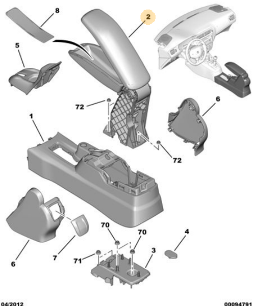 PSA 98065050ZD | C-ELYSEE 4 KAPILI HATCHBACK 1.5 BlueHDi 101 KOL DAYAMA ORJİNAL