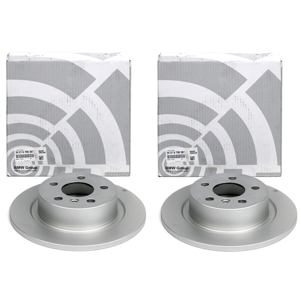 BMW 34216799367 | Orijinal BMW Arka Fren Diski Seti 1 Serisi F40 / 2 Serisi F45–F46 / i3 / X1 F48 / X2 F39 | 2 Adet