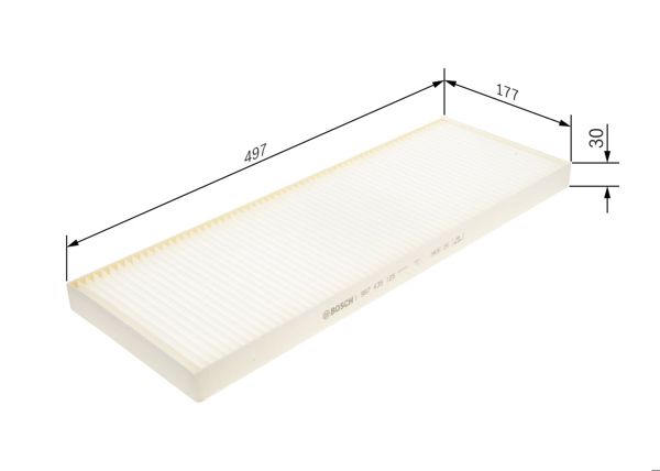 BOSCH 1 987 435 125 | Standart Kabin Filtresi [ Irısbus, Iveco, Man, Mer