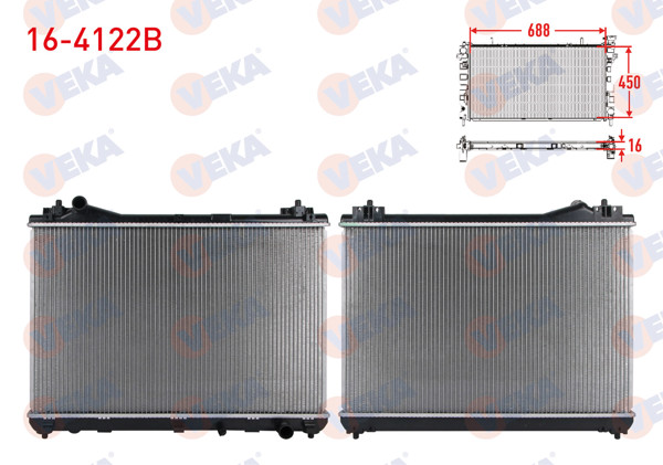 VEKA 16-4122B | Su Radyatörü Brazing Suzuki Grand Vitara II (Jt) 1.6 Vvt-I M-T 2005 -