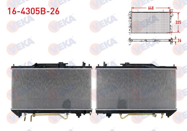 VEKA 16-4305B-26 | Su Radyatörü Brazing Kalınlık 26mm Toyota Avensis (T22) 2.0İ A-T 1997-2003