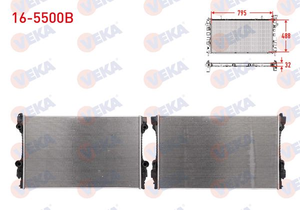 VEKA 16-5500B | Su Radyatörü Brazing Porsche Panamera 3.6 A-T 2010 -