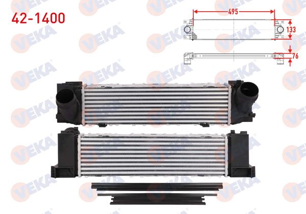 VEKA 42-1400 | Turbo Radyatörü (Intercooler) BMW 3 Serisi (F30) 320 D 2011 -