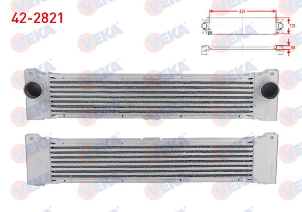 VEKA 42-2821 | Turbo Radyatörü (Intercooler) Mercedes Viano 2.0 CDI M-T 2003-2014 / Vito 109 CDI-111 CDI M-T 2003-2014